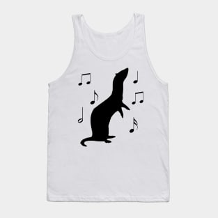 Cute Ferret Dancing to Music Tank Top